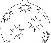 Coloriage Grosse Boule de Noel