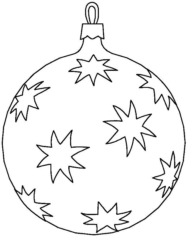 Coloriage Grosse Boule De Noel Dessin Gratuit A Imprimer