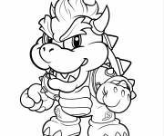 Coloriage et dessins gratuit B&eacute;b&eacute; Bowser pour ce1 à imprimer
