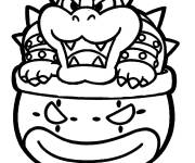 Coloriage Bowser canon