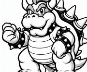 Coloriage Bowser d&eacute;cisive