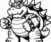 Coloriage Bowser en grande formes