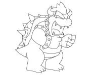 Coloriage et dessins gratuit Bowser en ligne à imprimer