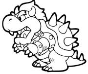 Coloriage Bowser en vecteur