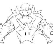 Coloriage Bowser et l'&eacute;toile