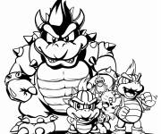 Coloriage Bowser et les Koopalings