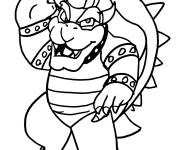 Coloriage Bowser facile