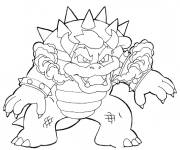 Coloriage Bowser fury