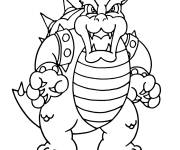 Coloriage Bowser gratuit &agrave; colorier