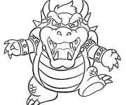 Coloriage Bowser joyeux