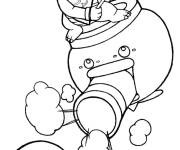 Coloriage Bowser JR tire de canon