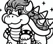 Coloriage Bowser kawaii