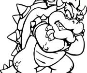 Coloriage Bowser Koopa King