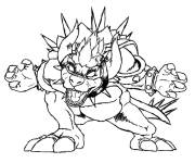 Coloriage Bowser pour adulte