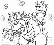 Coloriage Bowser rigolant