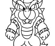 Coloriage Bowser stylis&eacute;