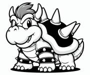 Coloriage Bowser sur quatre pattes