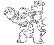 Coloriage Bowser veux vous effrayer