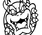Coloriage Chef Bowser