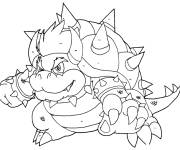 Coloriage Gros Bowser &agrave; colorier