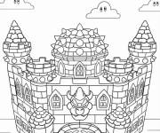 Coloriage Le ch&acirc;teau de Bowser