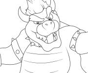 Coloriage Le m&eacute;chant Bowser imprimable