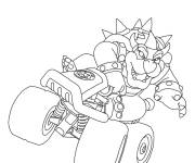 Coloriage Mario Kart Bowser