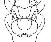 Coloriage Masque de Bowser