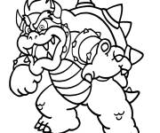 Coloriage Mod&egrave;le de Bowser 