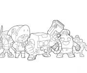 Coloriage Brawl Stars personnages principaux