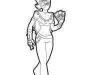 Coloriage Brawl Stars tara l&eacute;gendaire