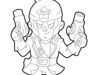 Coloriage Colt de Brawl Stars