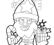 Coloriage Dynamike Brawl Stars Noel