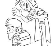 Coloriage Dynamike et Mortis de Brawl Stars