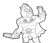 Coloriage El Primo de Brawl Stars