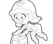 Coloriage Jacky la super Brawler