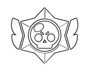Coloriage L'embl&egrave;me de Brawl Stars
