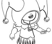 Coloriage L&eacute;on le bouffon de Brawl Stars
