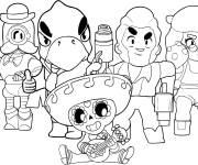 Coloriage Les brawlers haute qualité