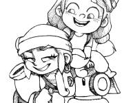 Coloriage Les filles Brawlers de Brawl Stars