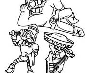 Coloriage Les personnages du jeu vid&eacute;o Brawl Stars