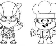 Coloriage Pam et Dynamike Brawl Stars