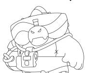 Coloriage Personnage Buzz de Brawl Stars
