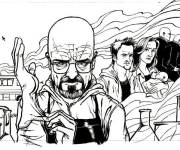 Coloriage Acteurs Breaking Bad