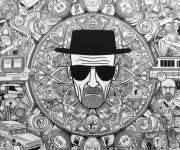 Coloriage Breaking Bad mandala