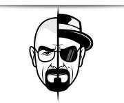 Coloriage et dessins gratuit Le double face de Walter White à imprimer