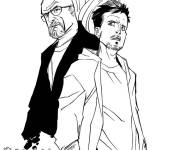 Coloriage et dessins gratuit Les héros de Breaking Bad à imprimer