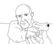 Coloriage Personnage Mike Ehrmantraut de Breaking Bad
