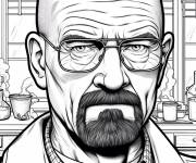 Coloriage Personnage principale de Breaking Bad