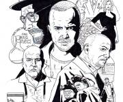 Coloriage Personnages principaux de Breaking Bad